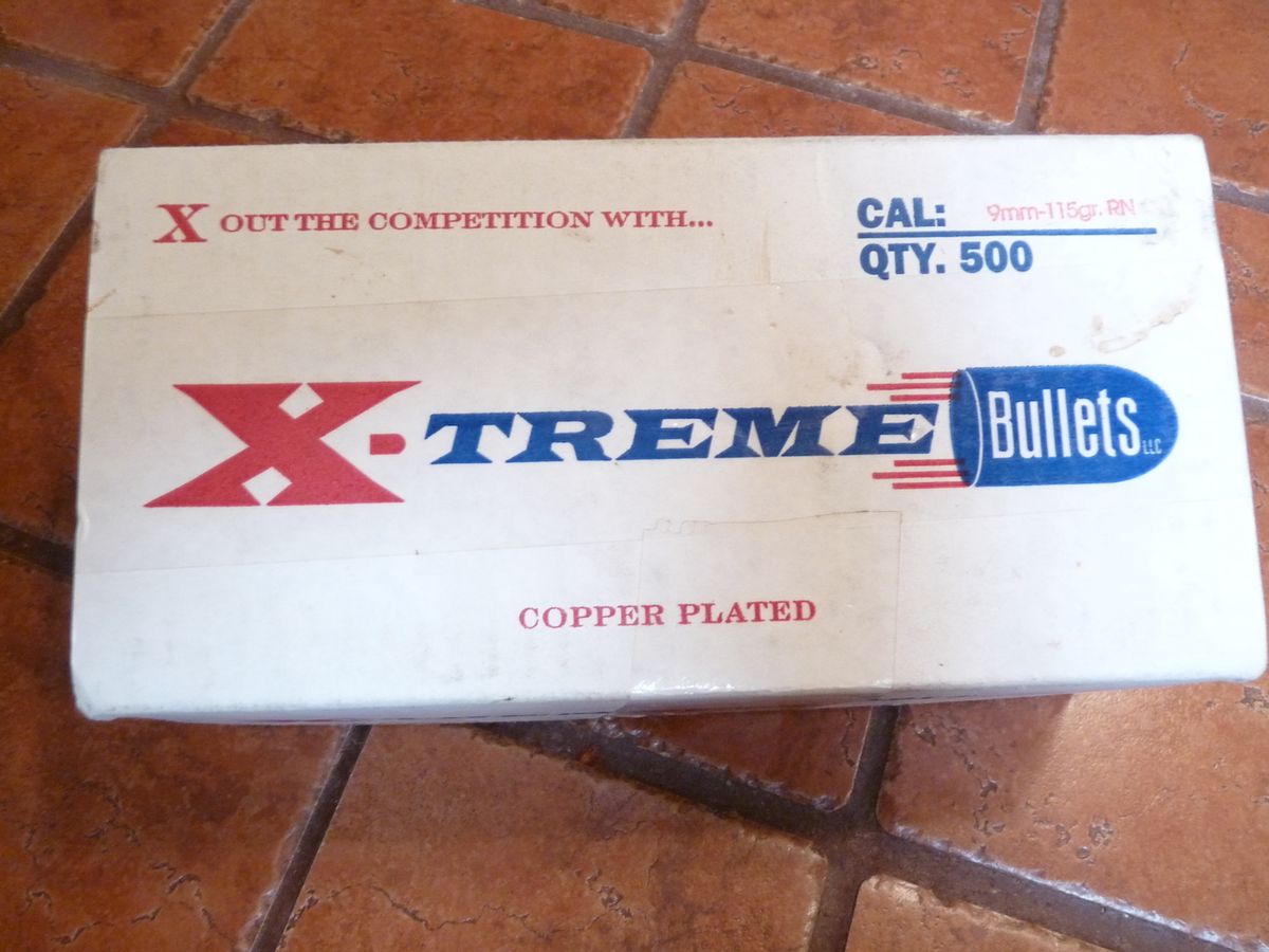 XTreme Bullets 500 Count For Reloading 9mm Luger For Sale at
